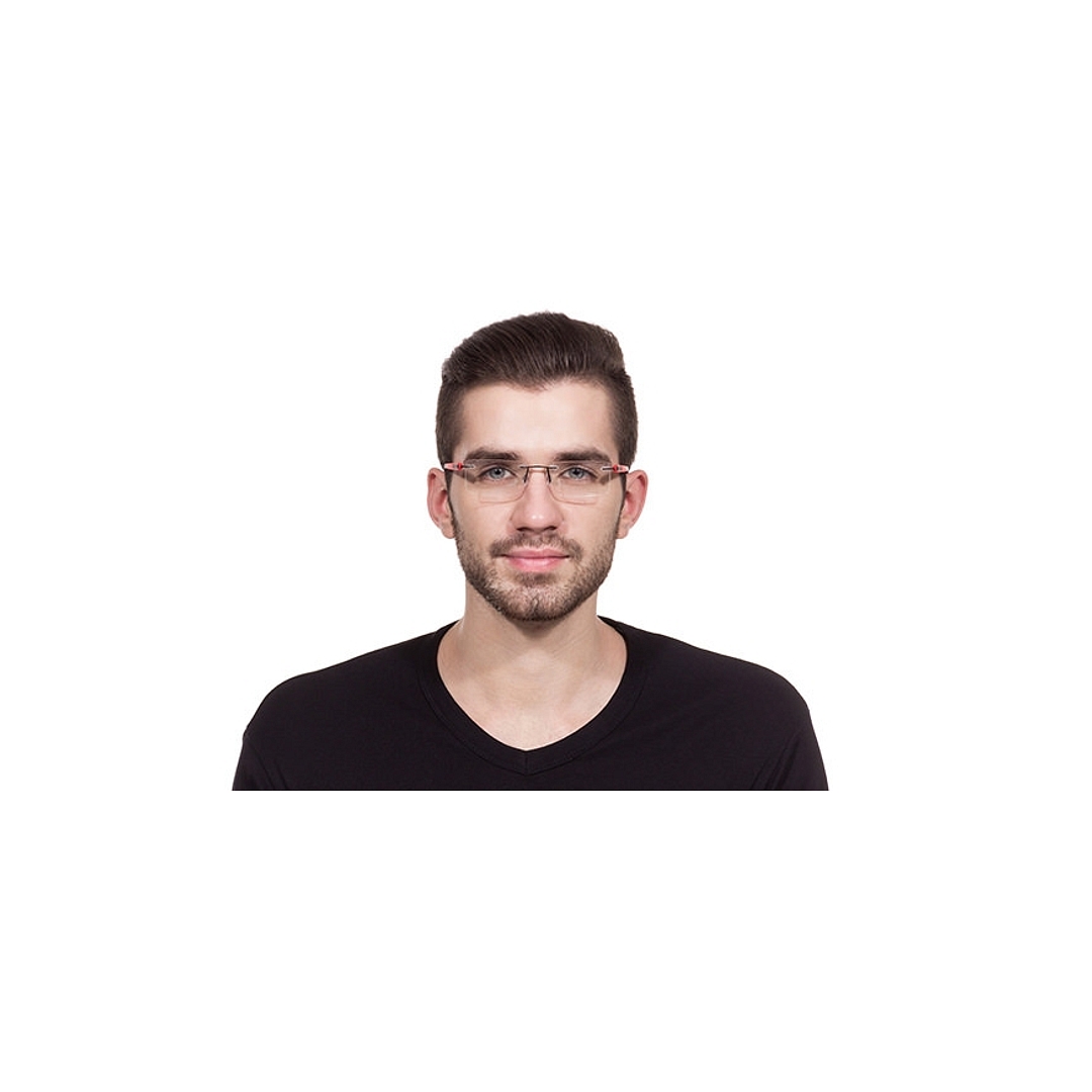 Lenskart Lenskart TOI Special: Black Red Rimless Rectangle Lenskart TOI Special OTHERS VC 1416-C4 right side