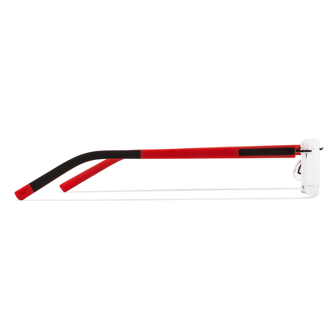 Lenskart Lenskart TOI Special: Black Red Rimless Rectangle Lenskart TOI Special OTHERS VC 1416-C4 right side