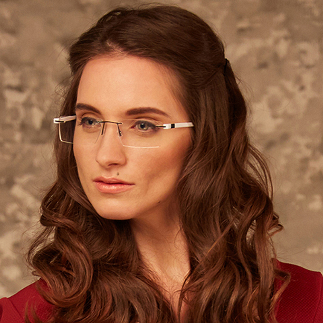 Lenskart Air Online Black Rimless Rectangle left side