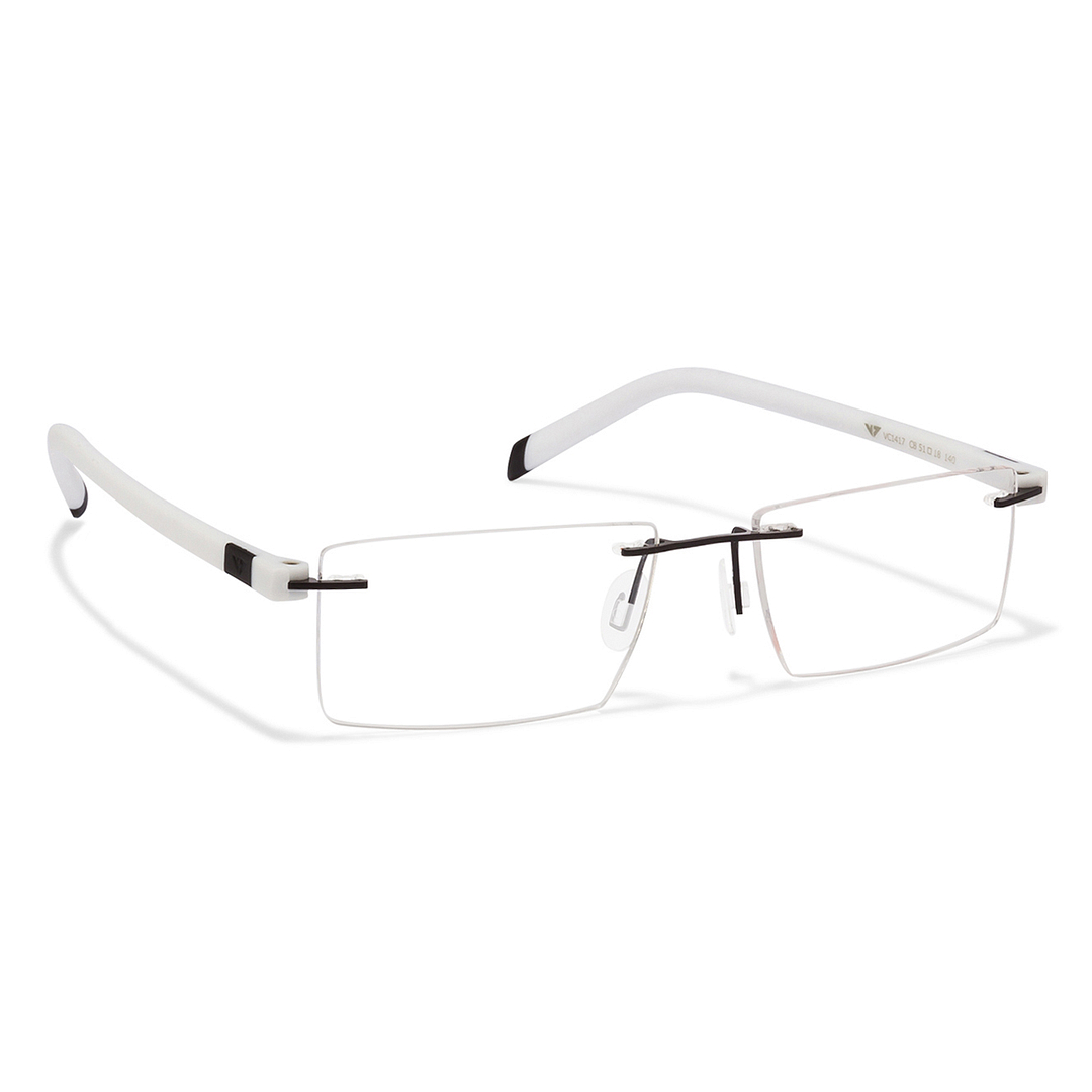 Lenskart Air Online Black Rimless Rectangle left side