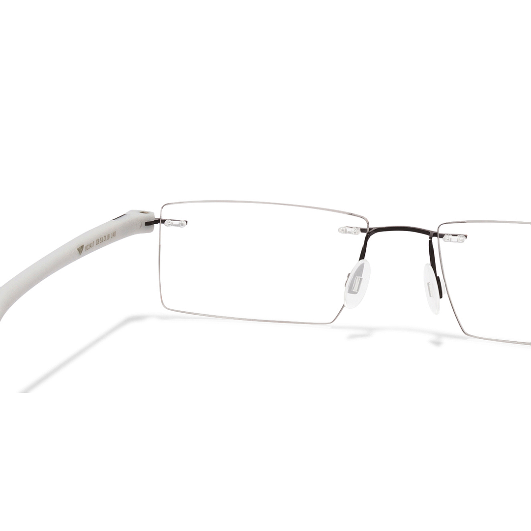 Lenskart Air Online Black Rimless Rectangle left side