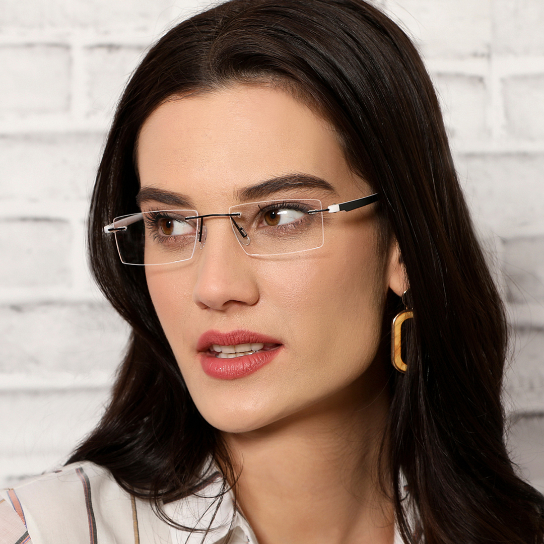 Lenskart Air Online Demi Rimless Rectangle right side