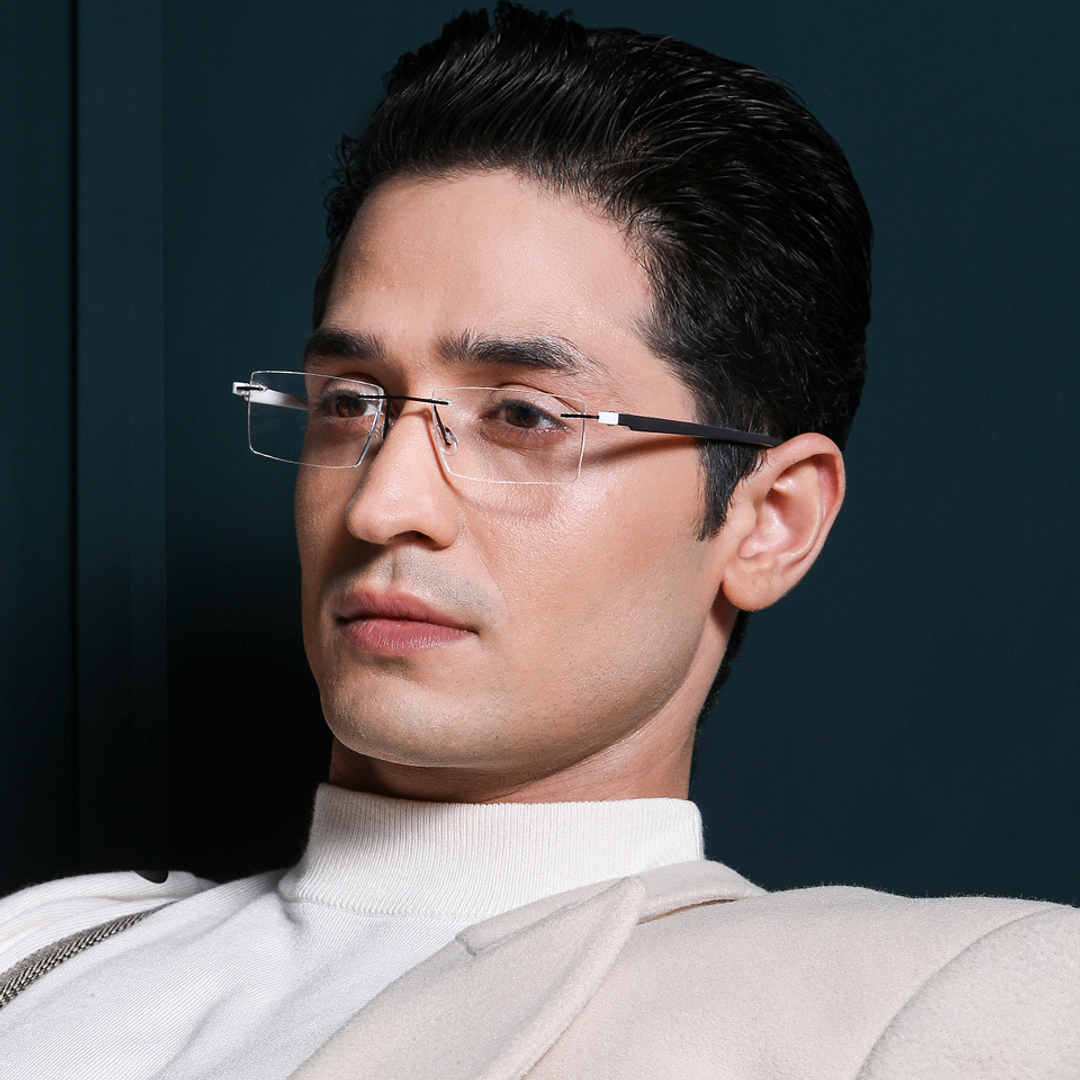 Lenskart Air Online Demi Rimless Rectangle left side