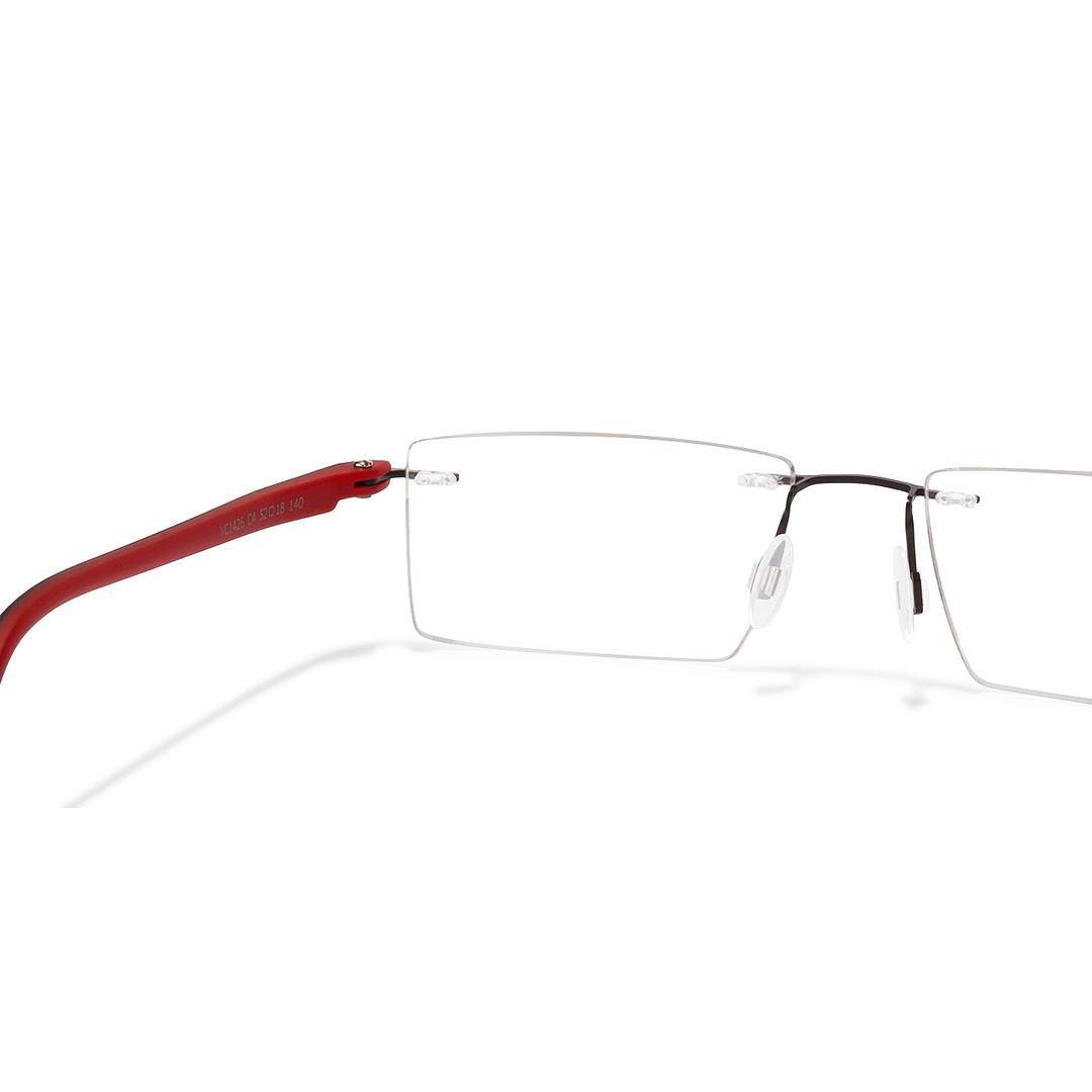 Lenskart Air Online Black Rimless Rectangle left side