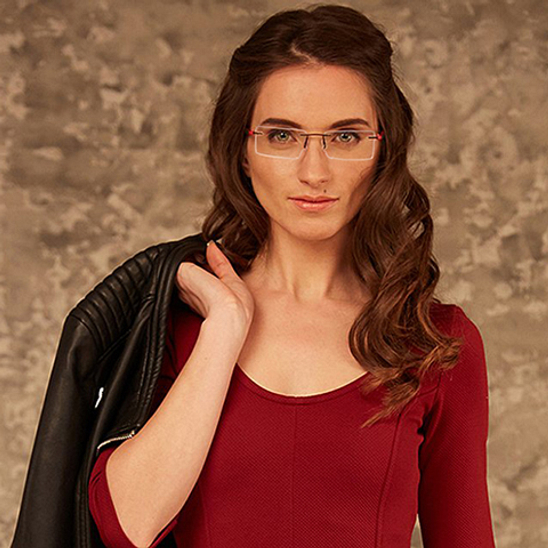 Lenskart Air Online Black Rimless Rectangle right side