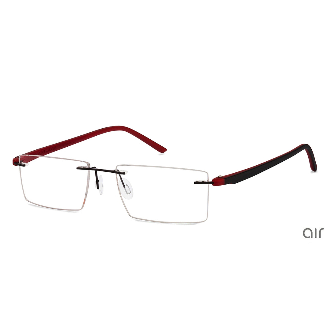 Lenskart Air Online Black Rimless Rectangle right side