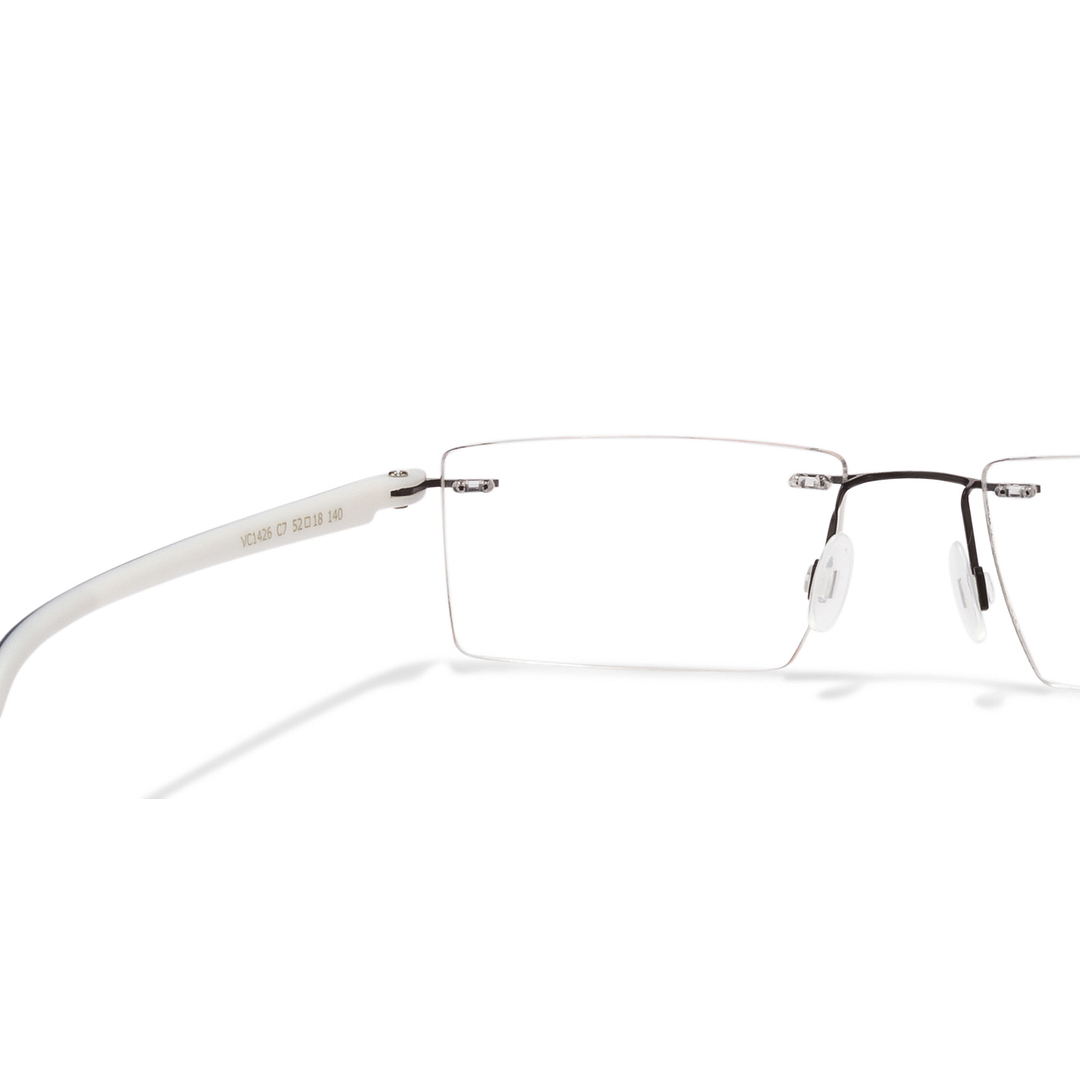 Lenskart Air Online Black Rimless Rectangle left side