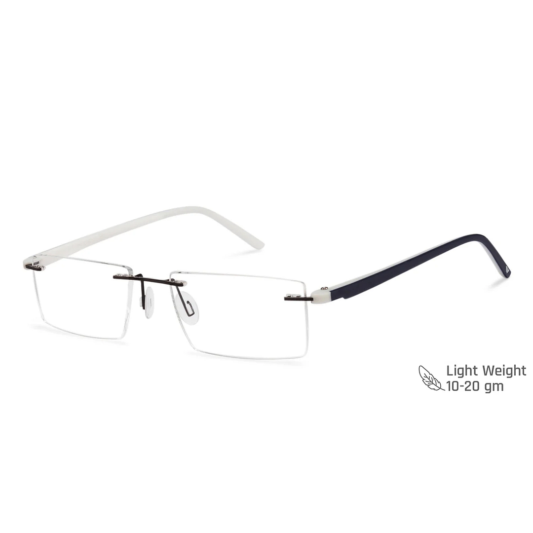Lenskart Air Online Black Rimless Rectangle right side