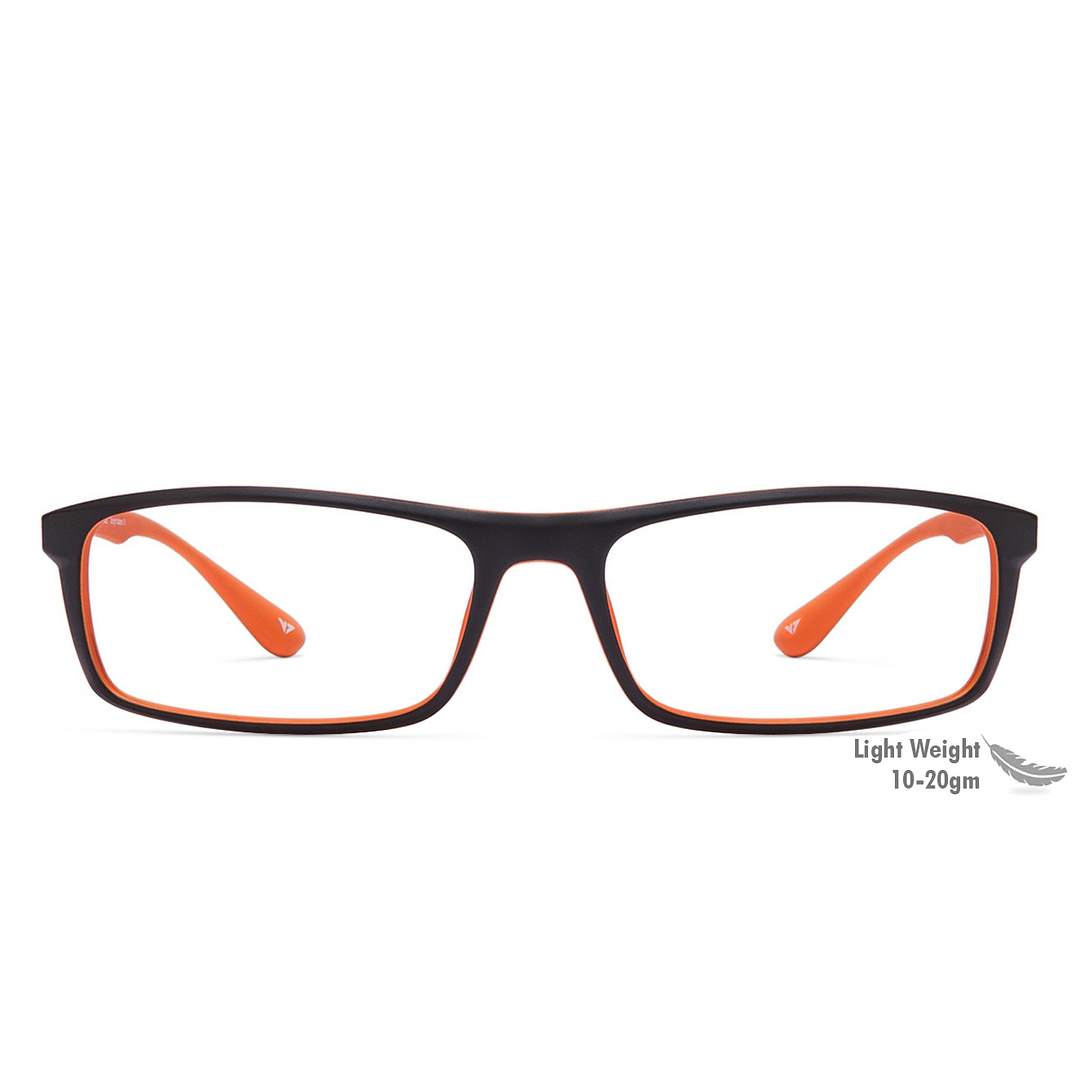 Lenskart Lenskart TOI Special: Lenskart Air: Black Orange Full Rim Rectangle Lenskart TOI Special OTHERS VC 1440-C6 left side