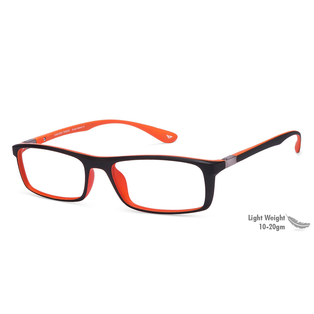 Lenskart Lenskart TOI Special: Lenskart Air: Black Orange Full Rim Rectangle Lenskart TOI Special OTHERS VC 1440-C6 right side