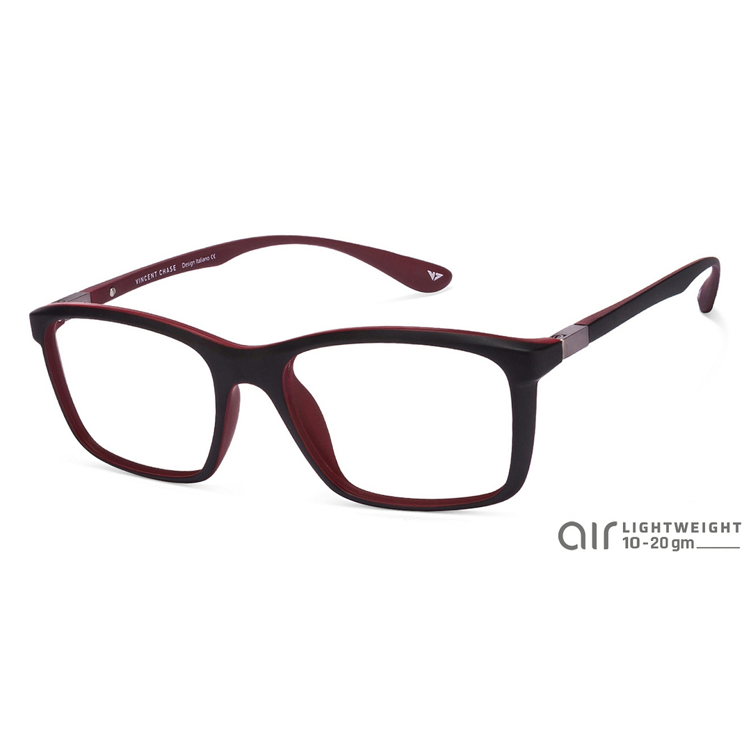 Lenskart Air Online Red Full Rim Rectangle right side