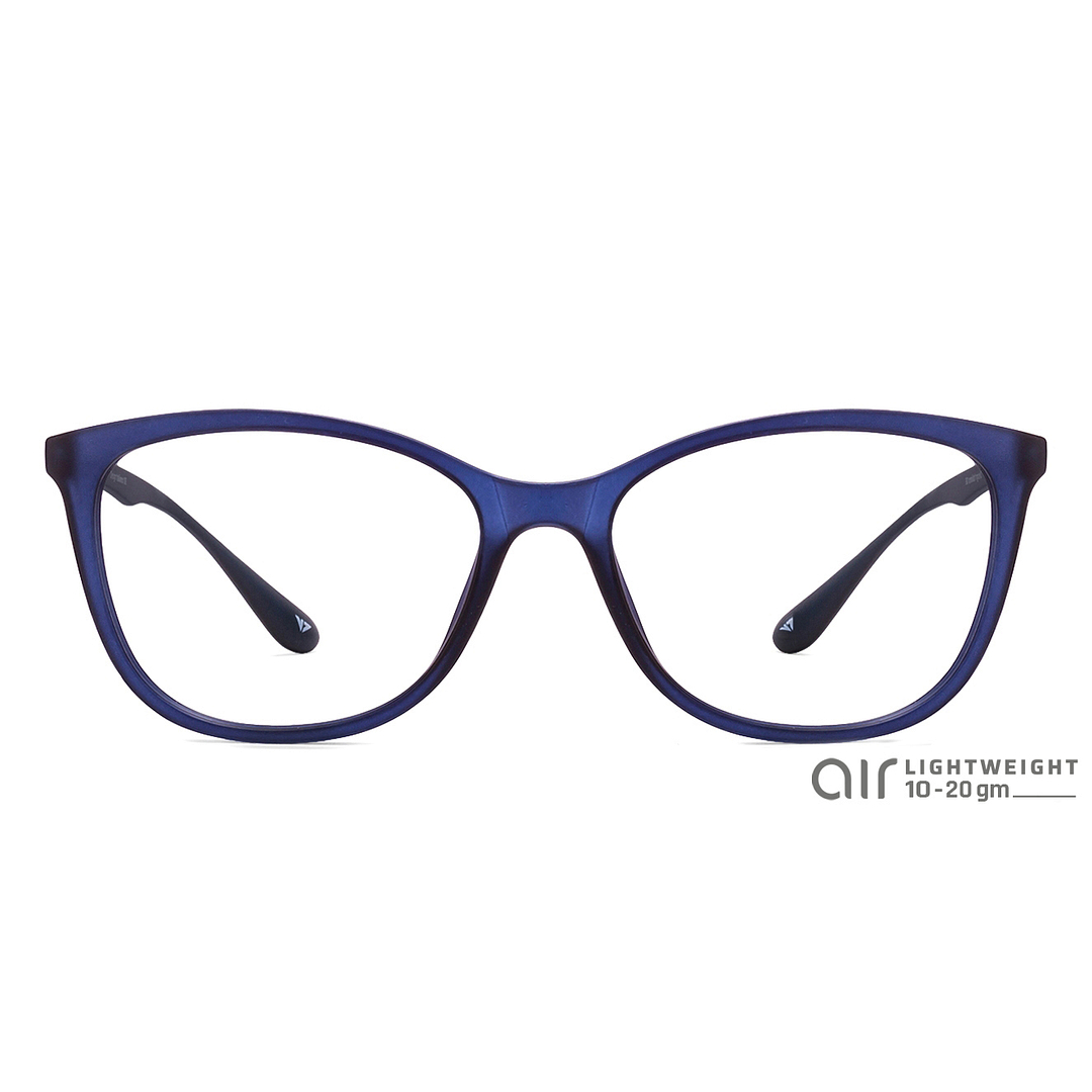 Lenskart Air Online Sky Blue Full Rim Cat Eye left side