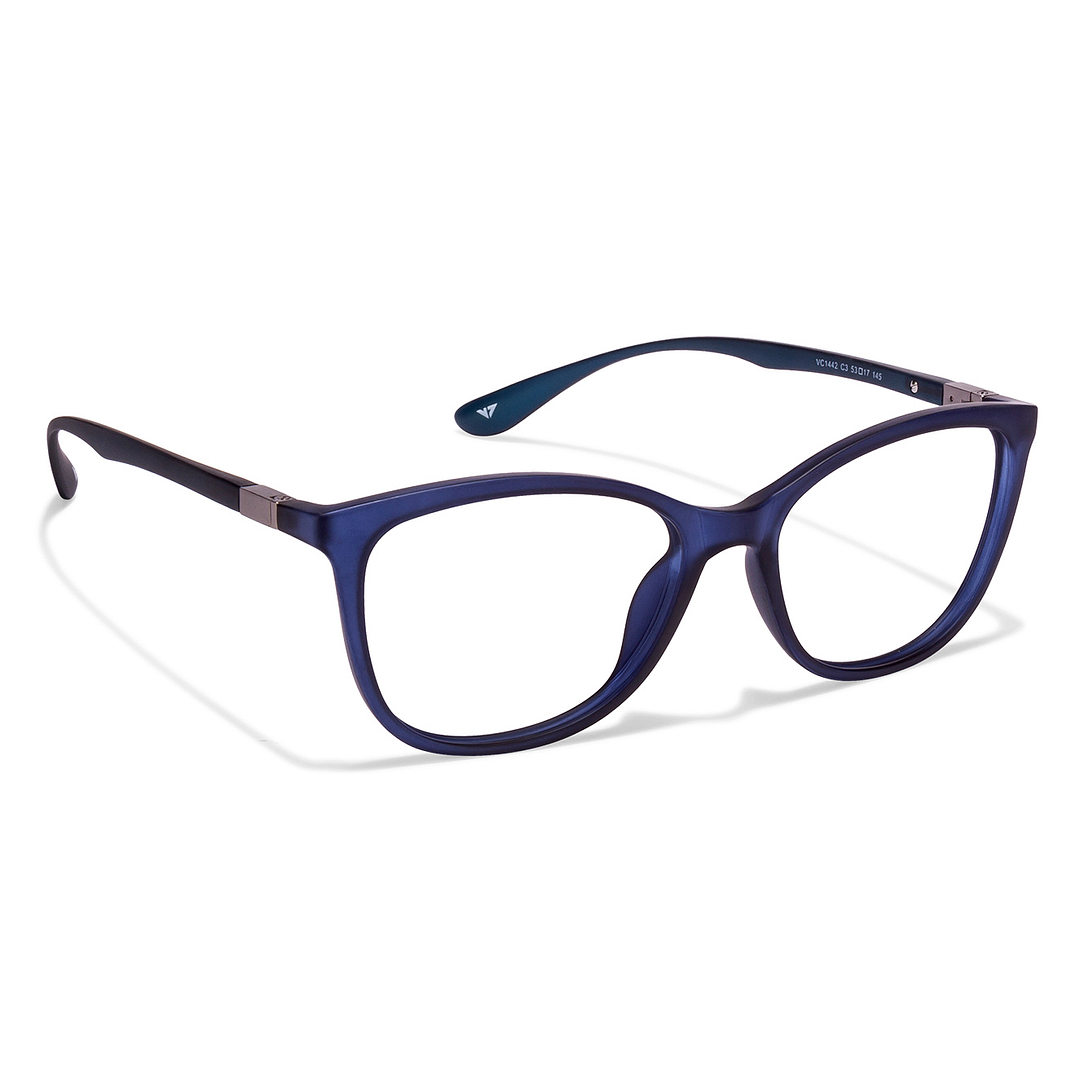 Lenskart Air Online Sky Blue Full Rim Cat Eye right side