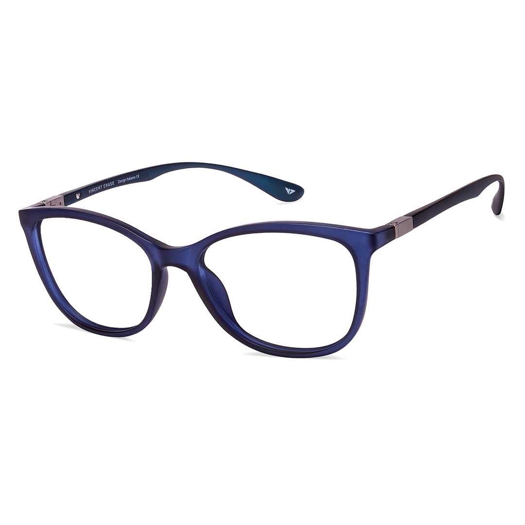 Lenskart Air Online Sky Blue Full Rim Cat Eye right side