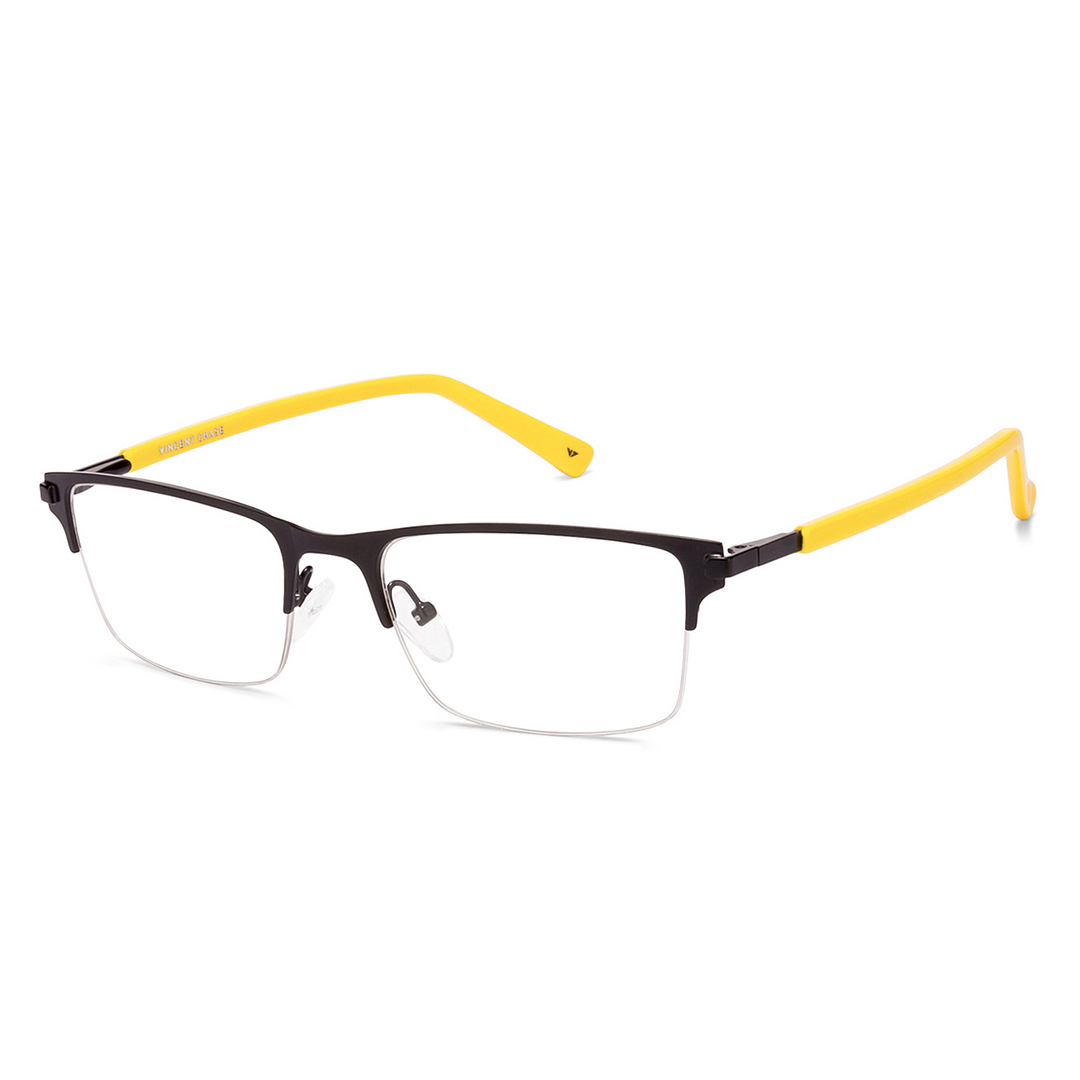 Vincent Chase Online Black Half Rim Rectangle left side