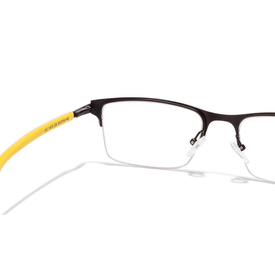 Vincent Chase Online Black Half Rim Rectangle left side
