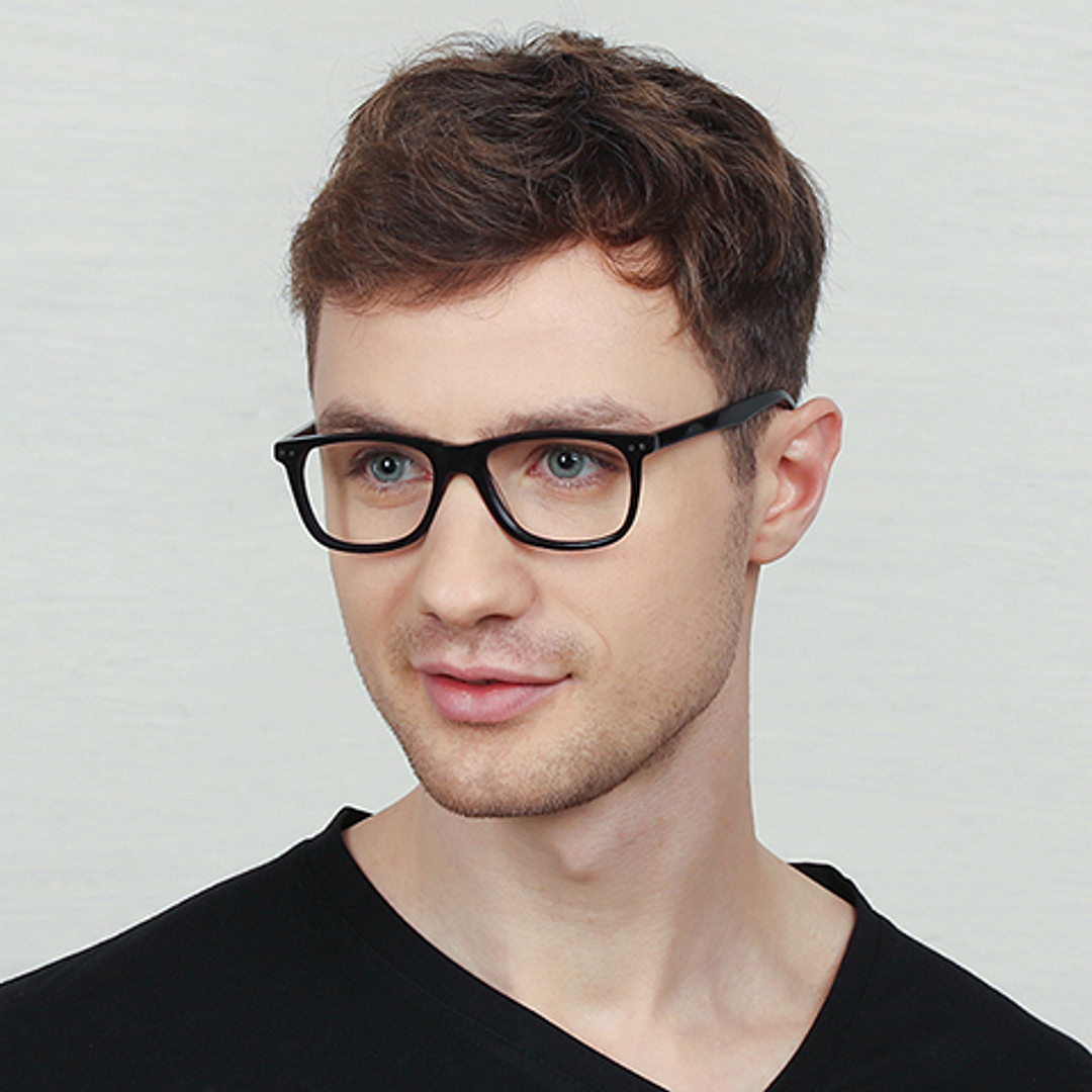 Vincent Chase Online Black Full Rim Rectangle left side