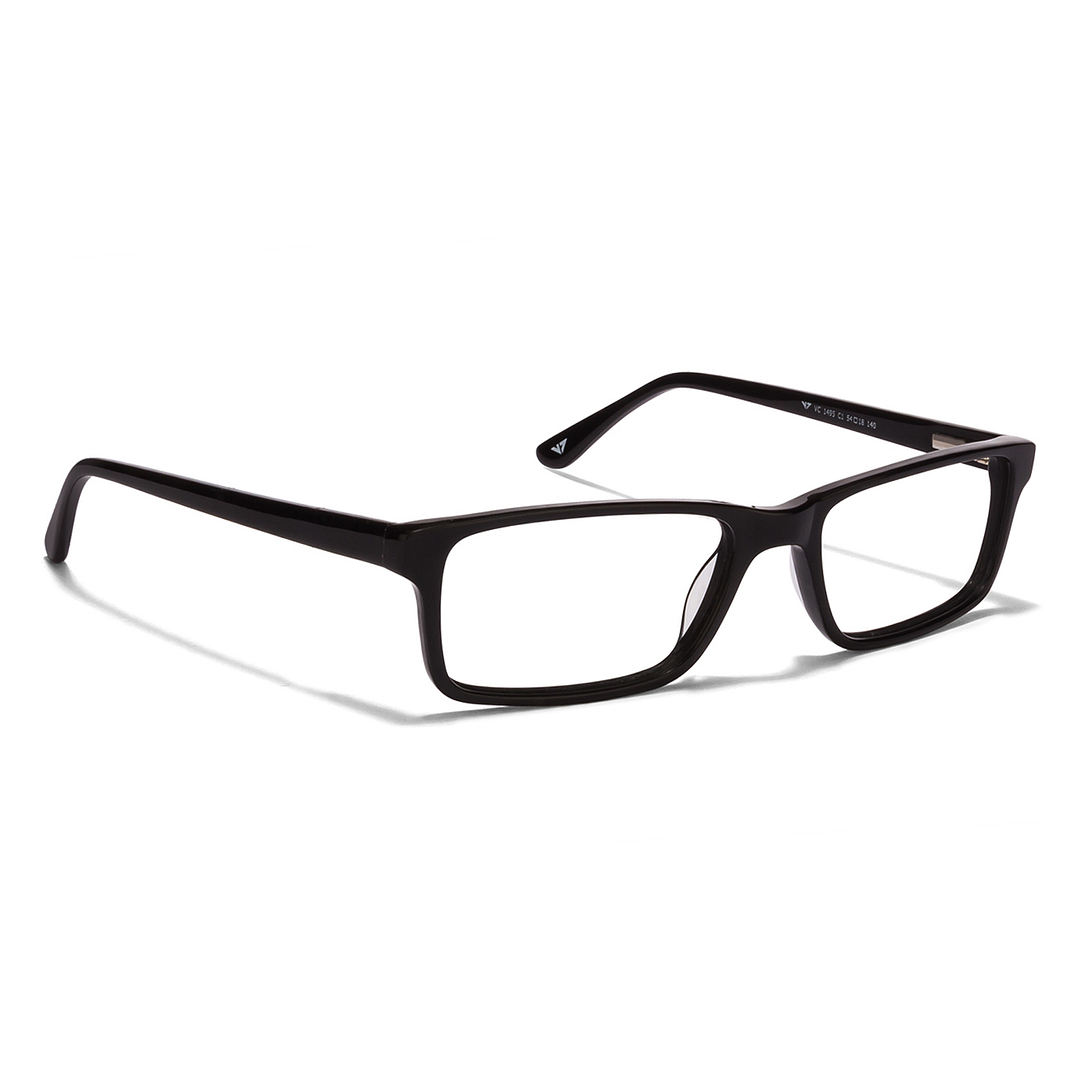 Vincent Chase Black Full Rim Rectangle Vincent Chase VC Classic Acetate VC 1495-C1 left side