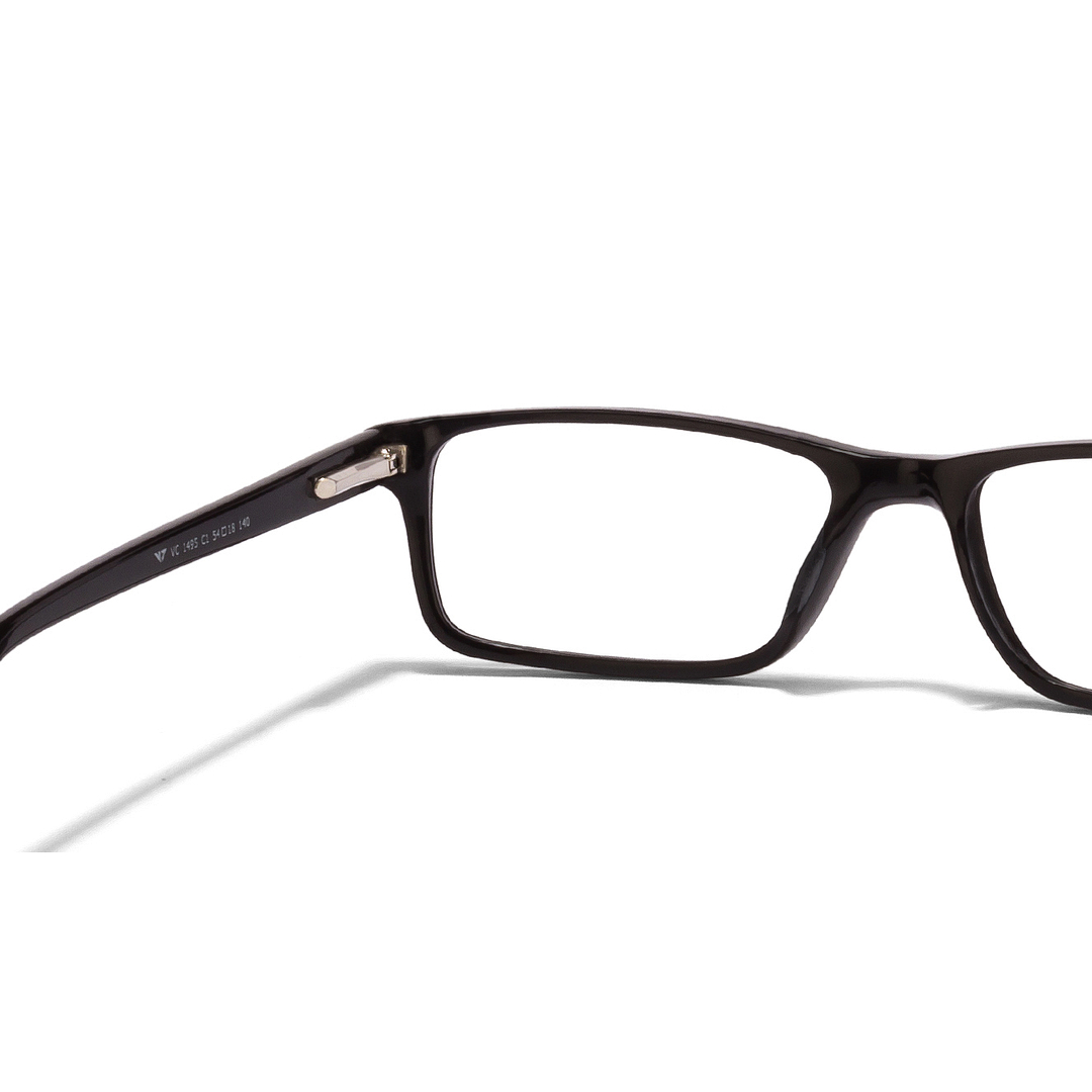 Vincent Chase Black Full Rim Rectangle Vincent Chase VC Classic Acetate VC 1495-C1 left side