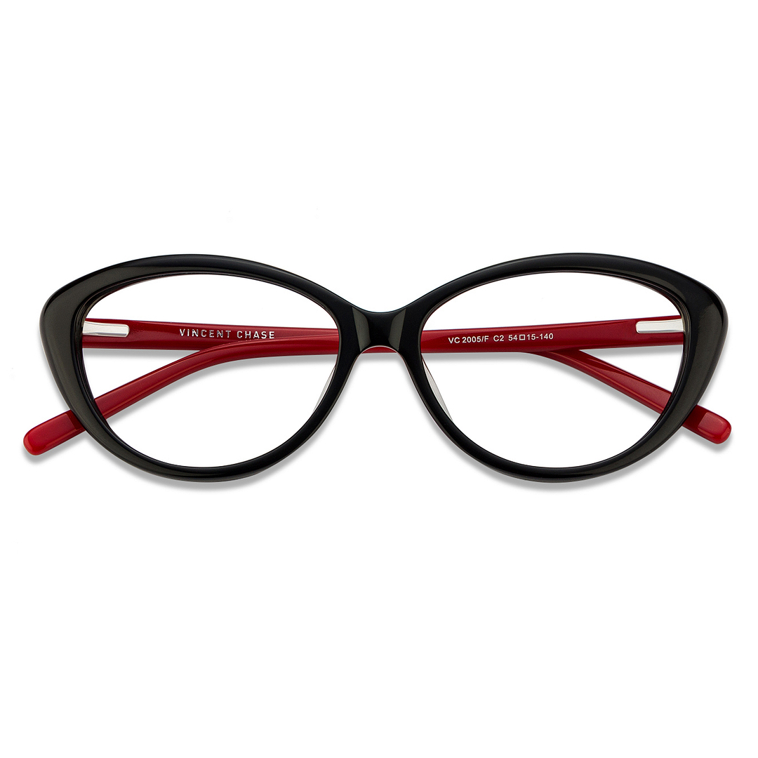 Vincent Chase Online Black Full Rim Cat Eye left side