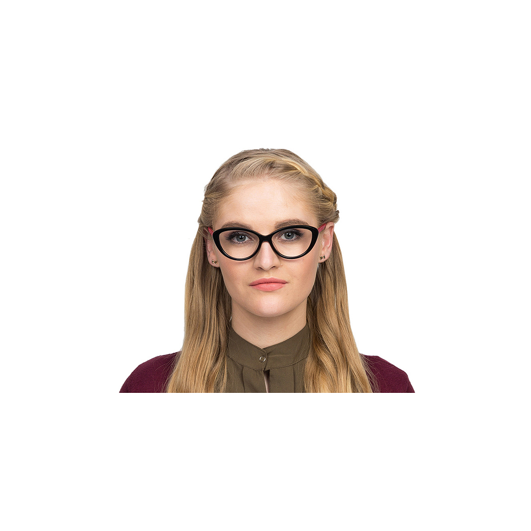 Vincent Chase Online Black Full Rim Cat Eye left side
