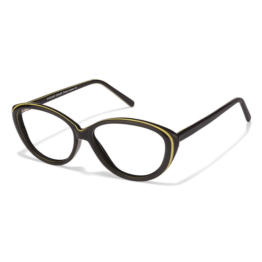 Vincent Chase Online Black Full Rim Cat Eye left side