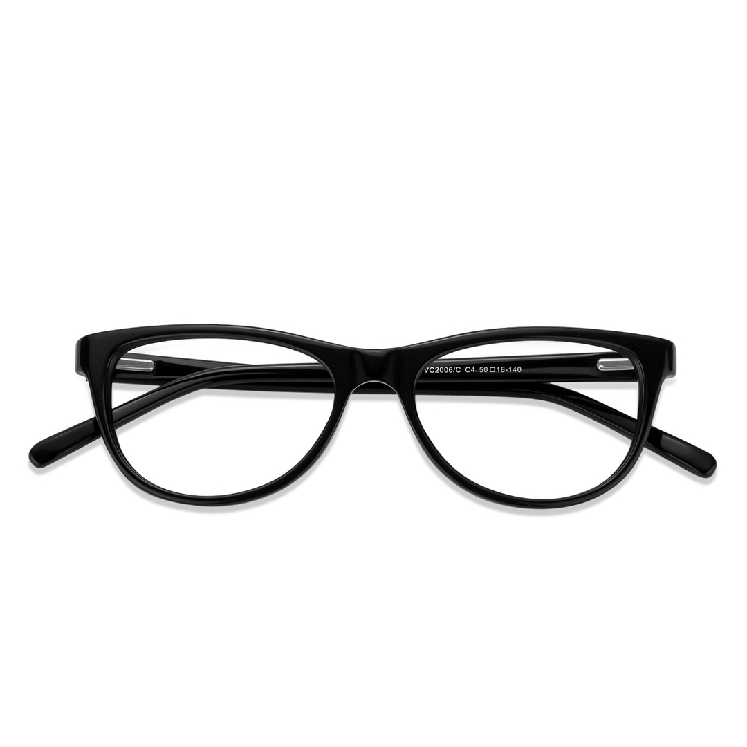 Vincent Chase Online Black Full Rim Cat Eye left side