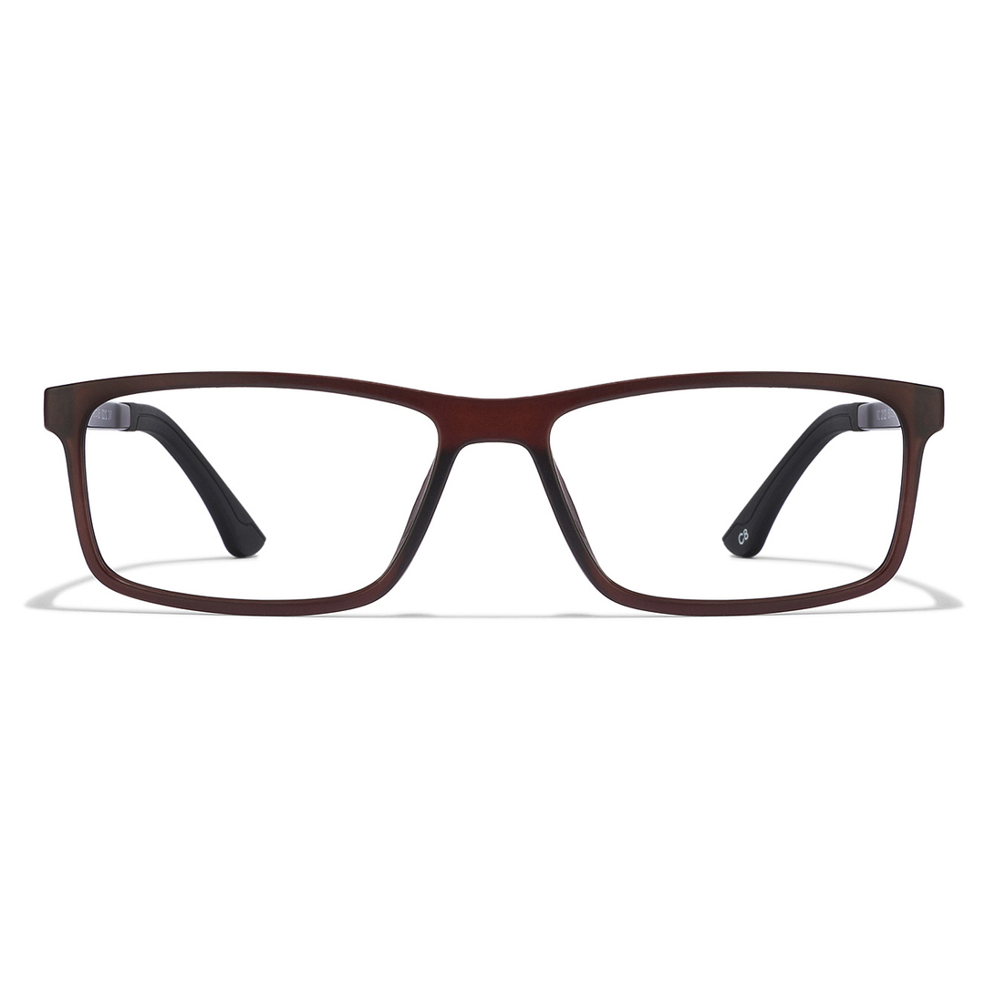 Lenskart Air Online Brown Transparent Full Rim Rectangle left side