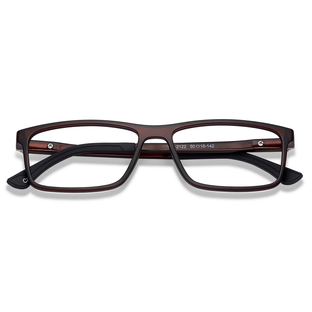 Lenskart Air Online Brown Transparent Full Rim Rectangle right side