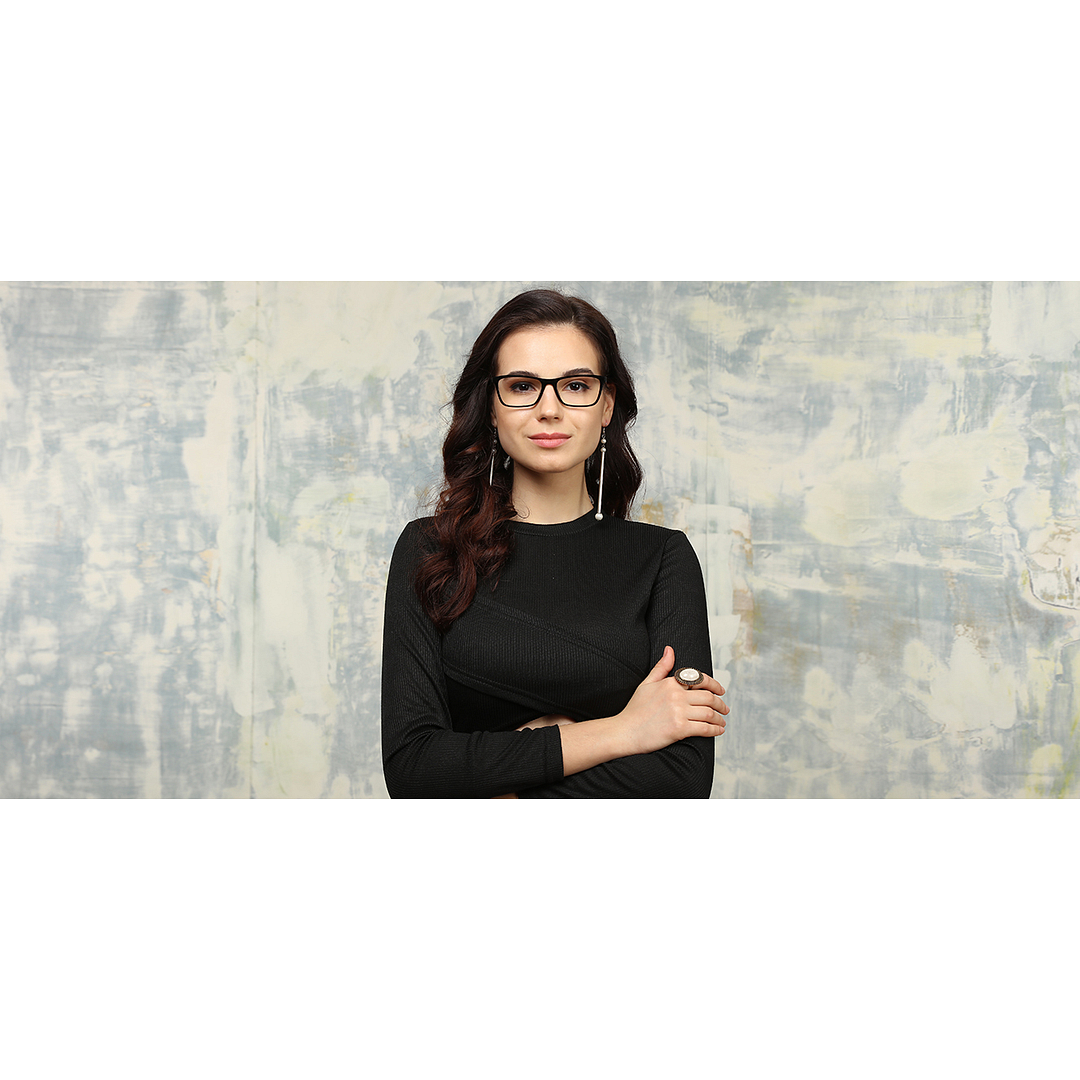 Lenskart Lenskart TOI Special: Lenskart Air: Black Full Rim Rectangle Lenskart TOI Special OTHERS VC 2126-C1 left side