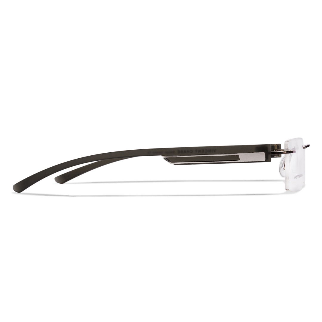 Lenskart Air Online Mid Gunmetal Rimless Rectangle right side