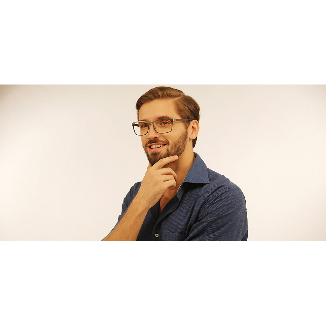 Vincent Chase Online Mid Gunmetal Full Rim Square right side