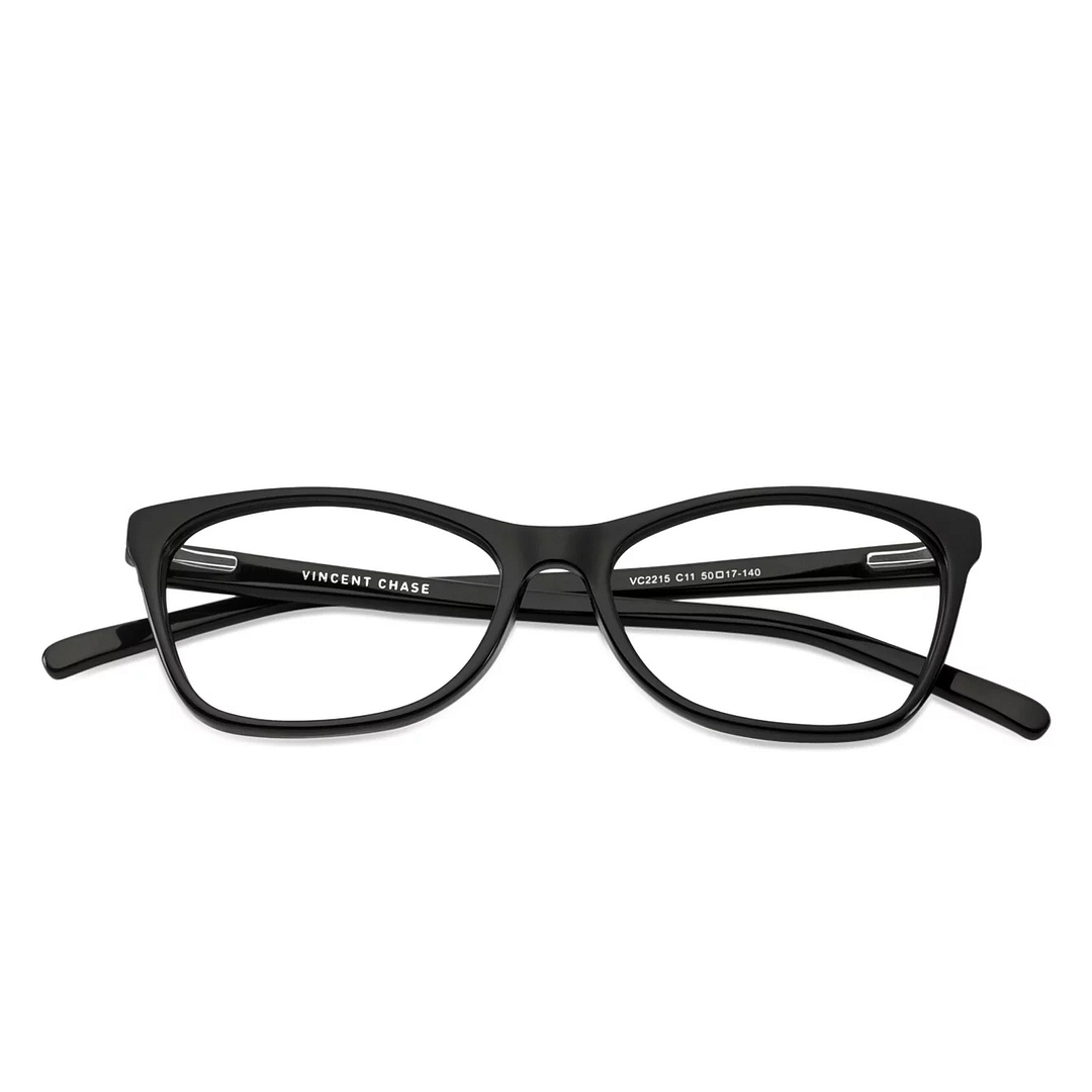 Vincent Chase Online Black Full Rim Cat Eye left side
