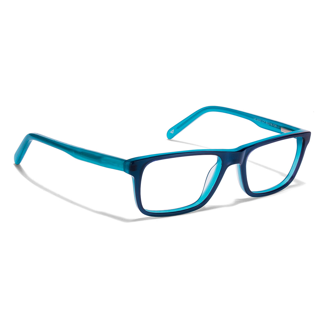Vincent Chase Online Sky Blue Full Rim Rectangle left side
