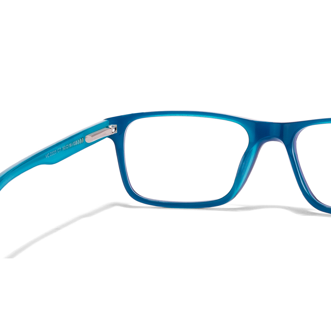Vincent Chase Online Sky Blue Full Rim Rectangle left side