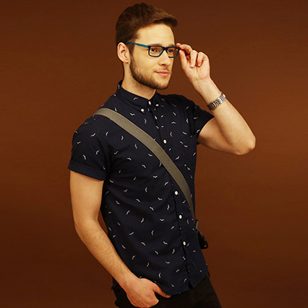 Vincent Chase Online Sky Blue Full Rim Rectangle left side