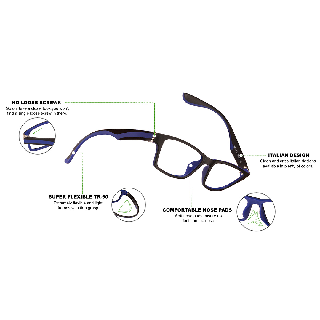 Lenskart Air Online Black Full Rim Rectangle right side