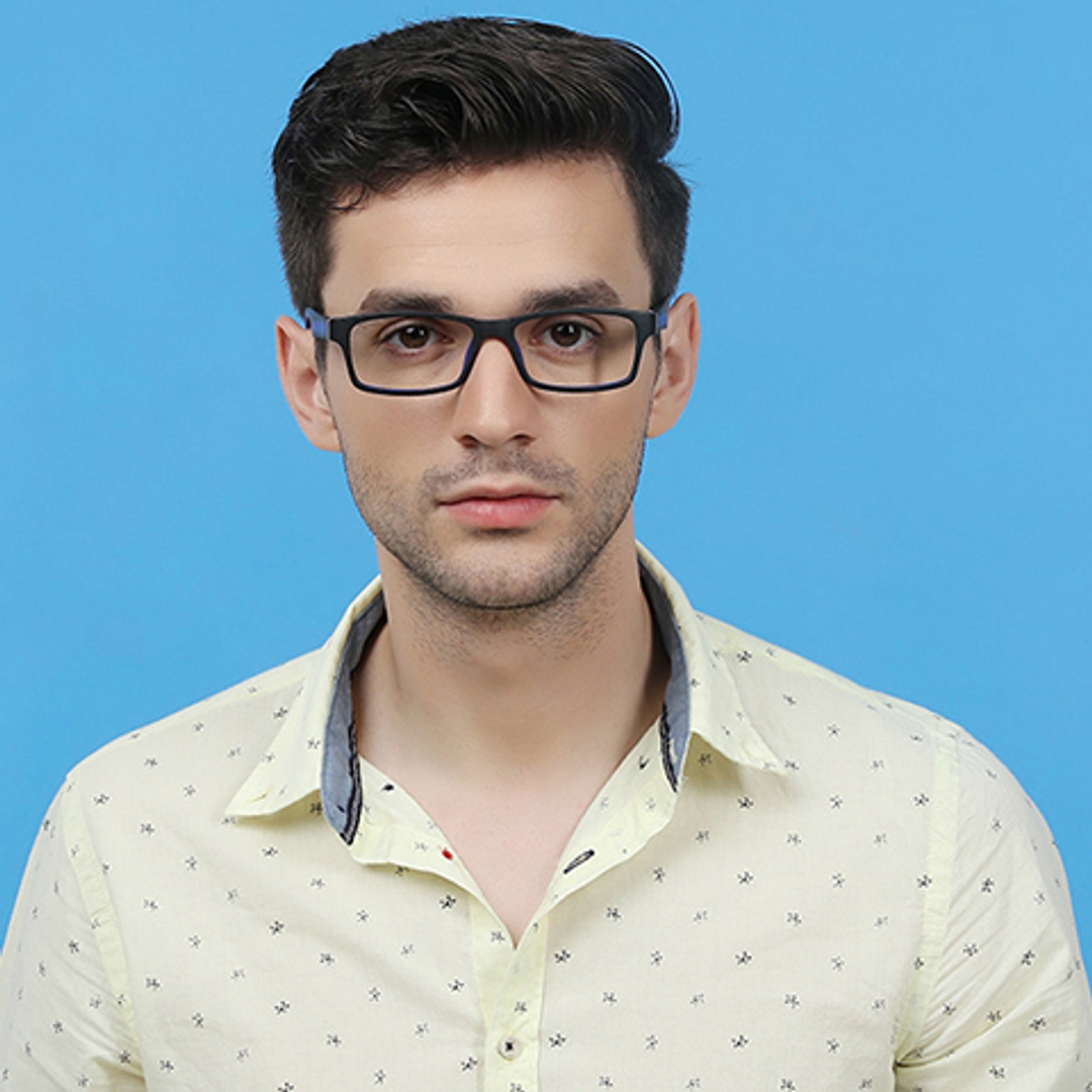 Lenskart Air Online Black Full Rim Rectangle left side