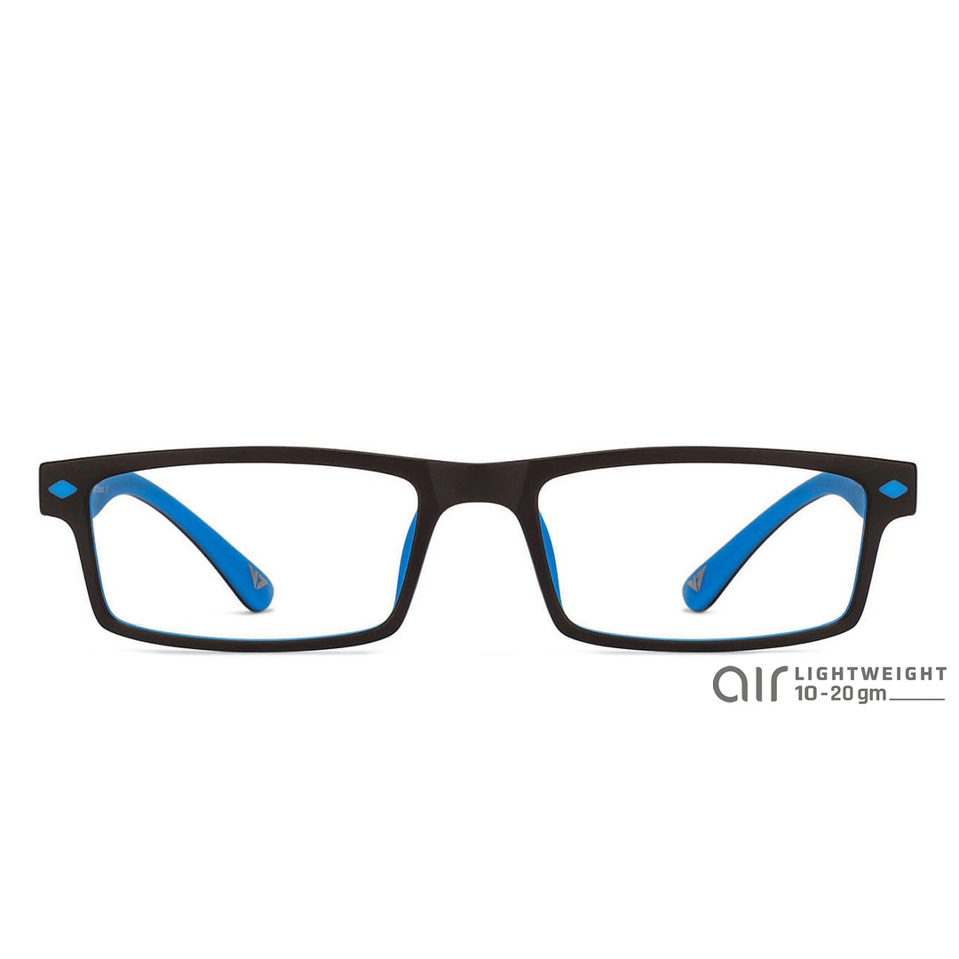 Lenskart Air Online Black Blue Full Rim Rectangle left side