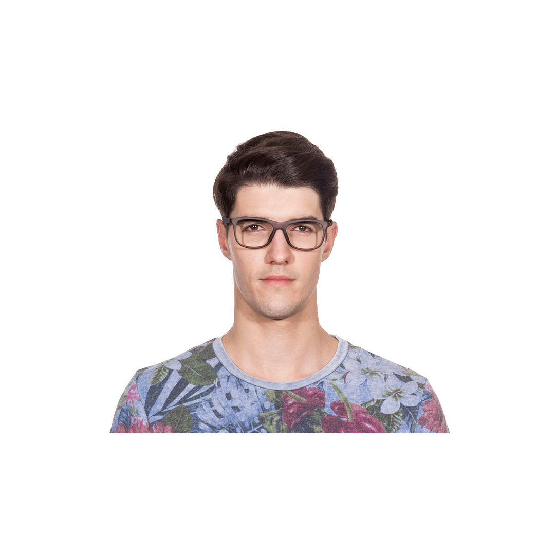 Lenskart Air Online Gray Transparent Full Rim Square right side