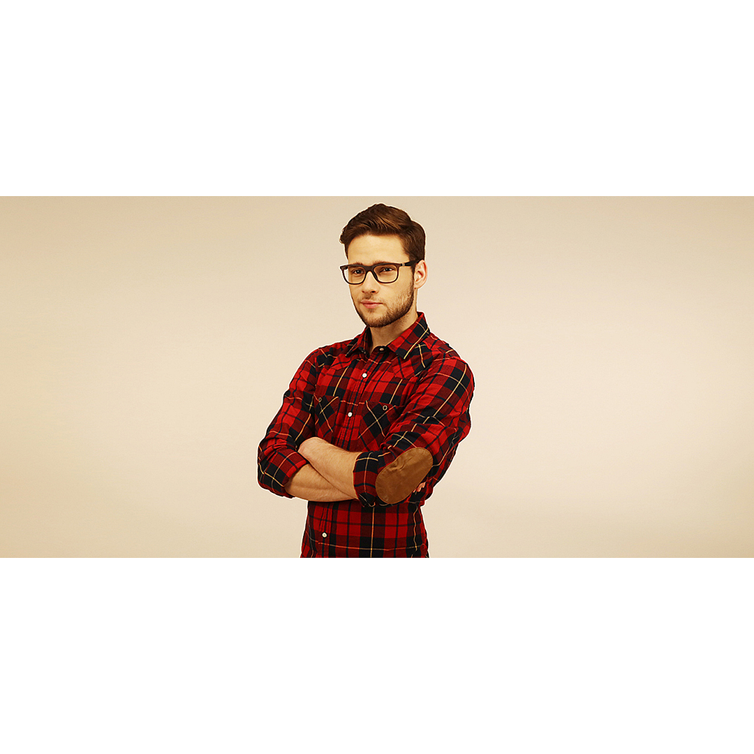 Lenskart Air Online Gray Transparent Full Rim Square left side