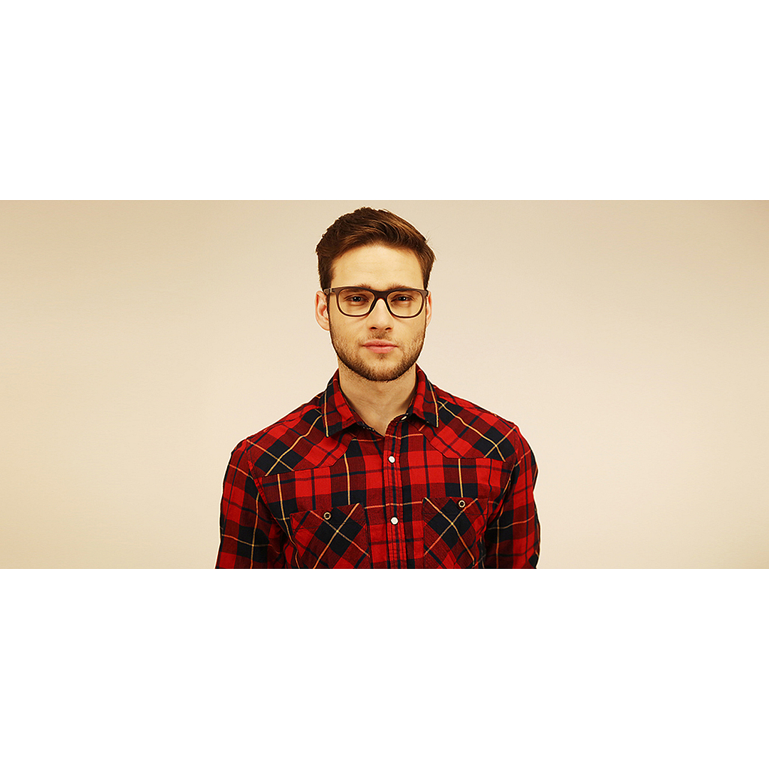 Lenskart Air Online Gray Transparent Full Rim Square right side