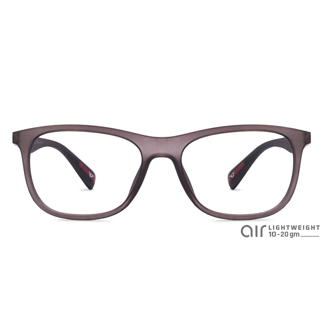 Lenskart Air Online Gray Transparent Full Rim Square left side