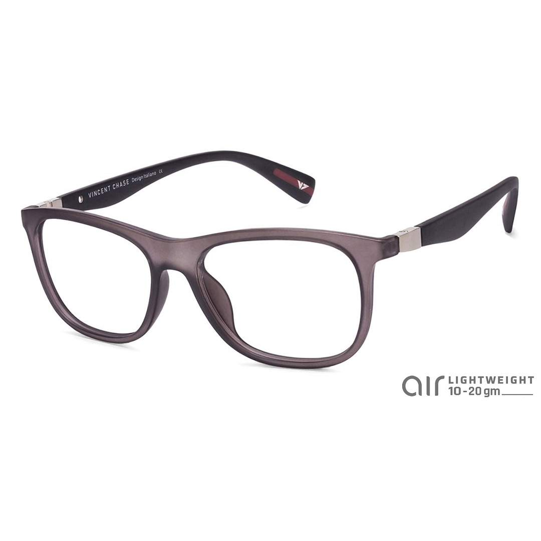 Lenskart Air Online Gray Transparent Full Rim Square left side