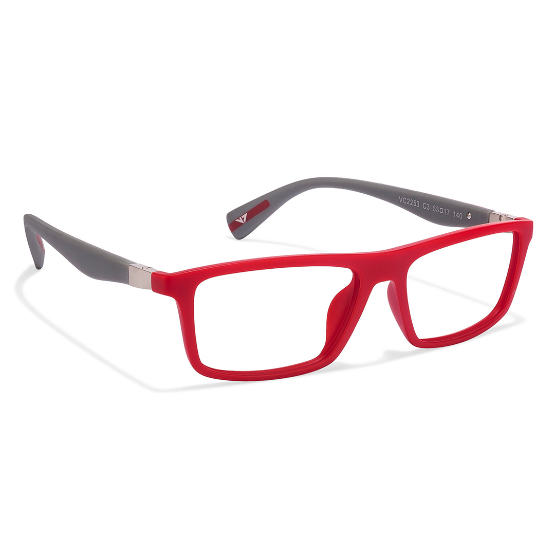 Lenskart Air Online Red Full Rim Rectangle left side