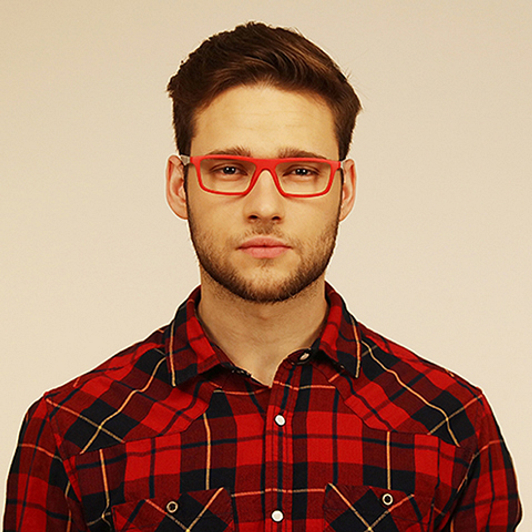 Lenskart Air Online Red Full Rim Rectangle right side