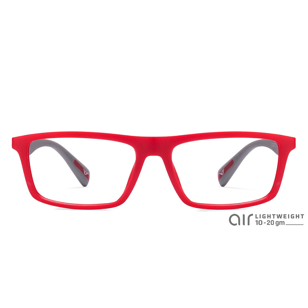Lenskart Air Online Red Full Rim Rectangle left side