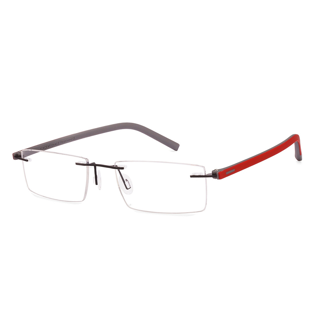 Lenskart Air Online Black Rimless Rectangle left side