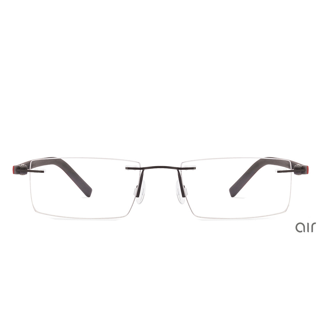 Lenskart Air Online Black Rimless Rectangle left side