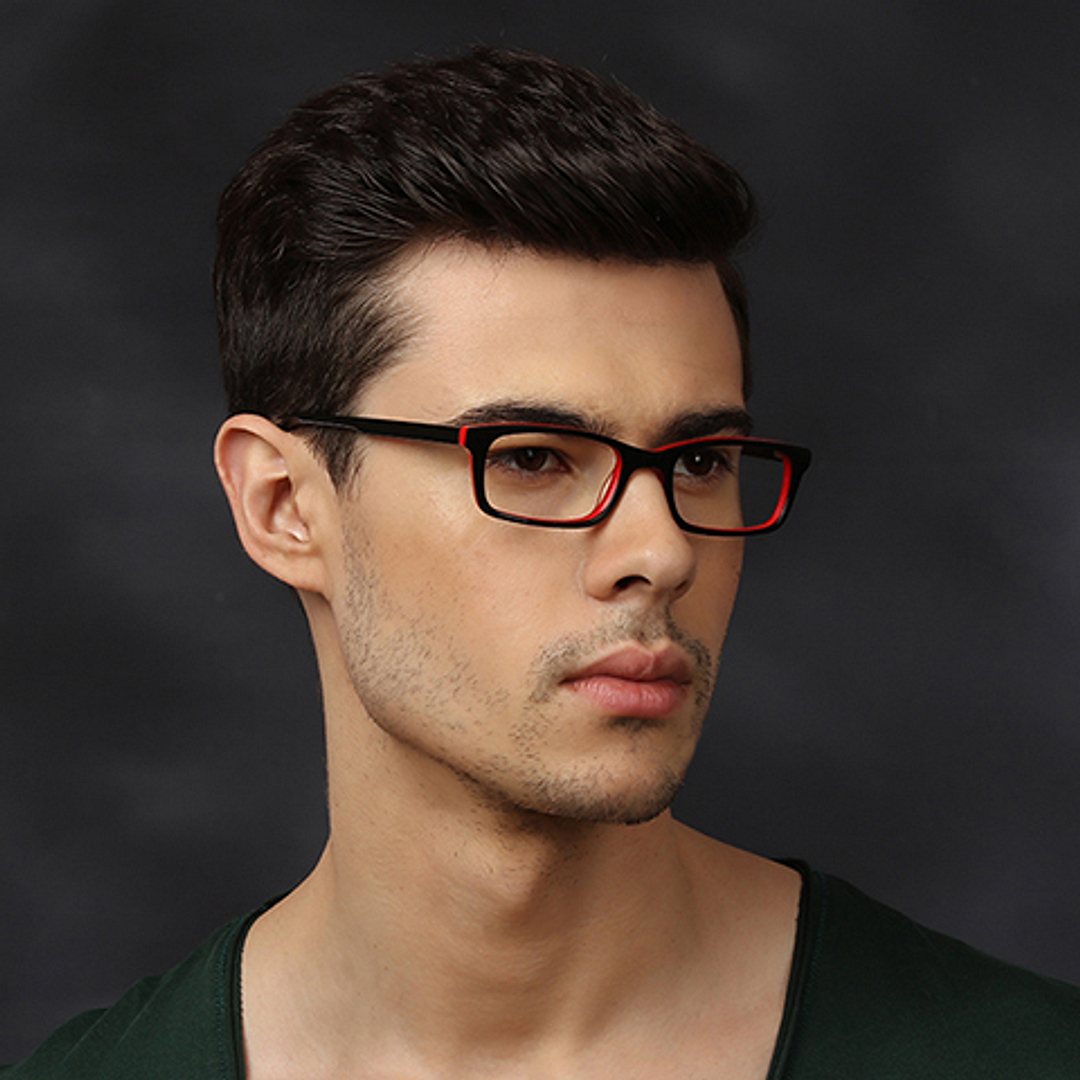 Vincent Chase Online Red Full Rim Rectangle left side